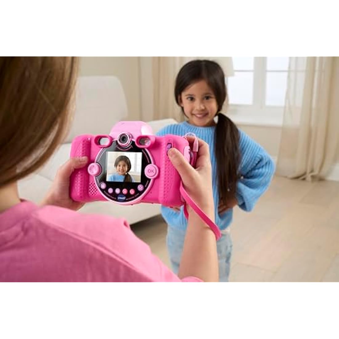 VTech KidiZoom Duo FX Kids Digital Camera | 8MP AR Filters - Pink