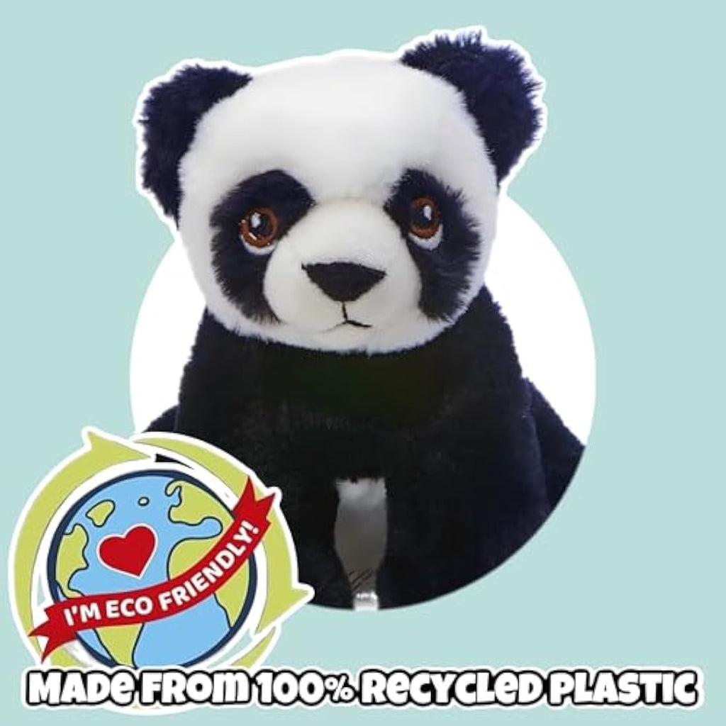 Deluxe Paws Panda Eco Plush Toy – 15cm Recycled Plastic Teddy Bear