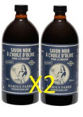 Marius Fabre Olive Oil Black Soap - Natural Household Cleaner - 2 x 1L