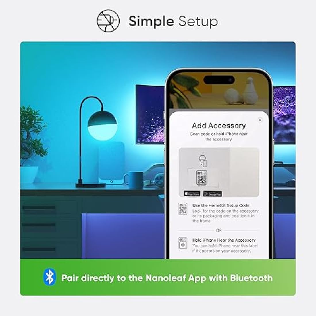 Nanoleaf Matter Essentials E27 Smart LED Bulbs – RGBW 3-Pack