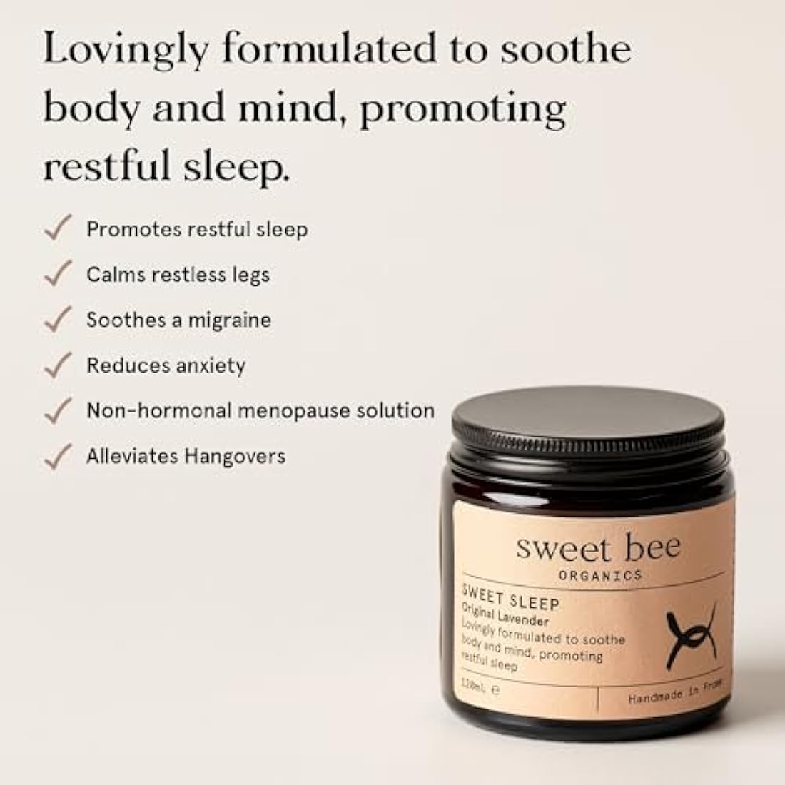 Sweet Bee Magnesium Butter – Lavender Sleep Balm for Muscle Recovery
