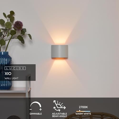 Lucide Modern Aluminum Wall Light | Dimmable G9 Warm White Sconce
