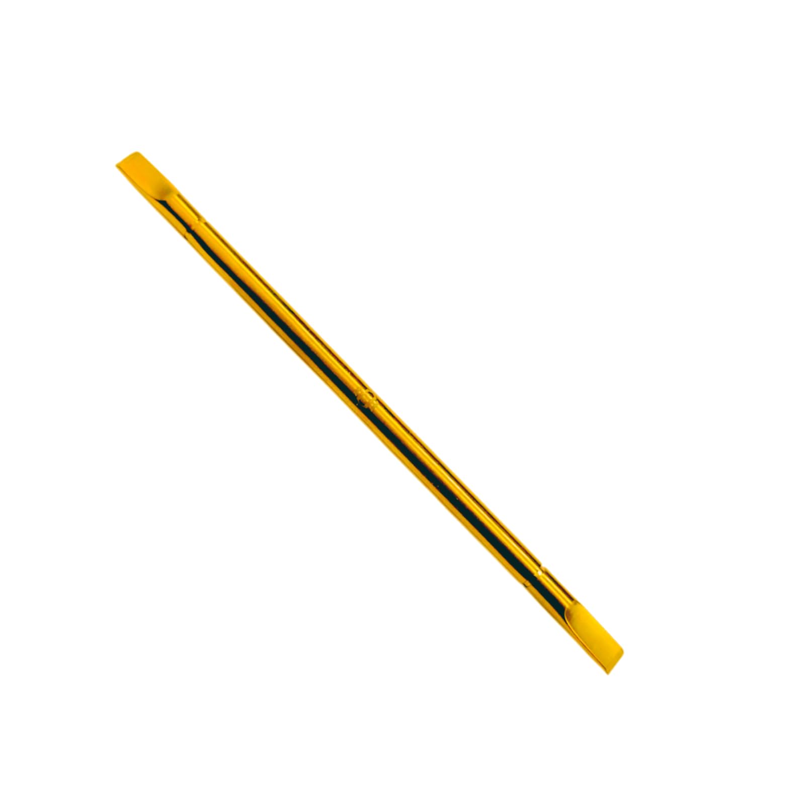Gold Cuticle Pusher | Double-Ended Paddle and Blade Tool
