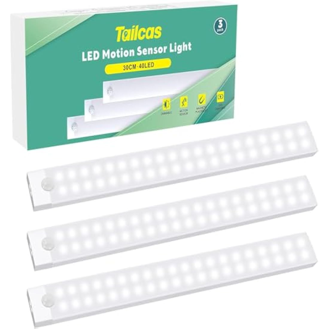 Jolof Store Motion Sensor Night Light | USB Rechargeable Dimmable Lamp