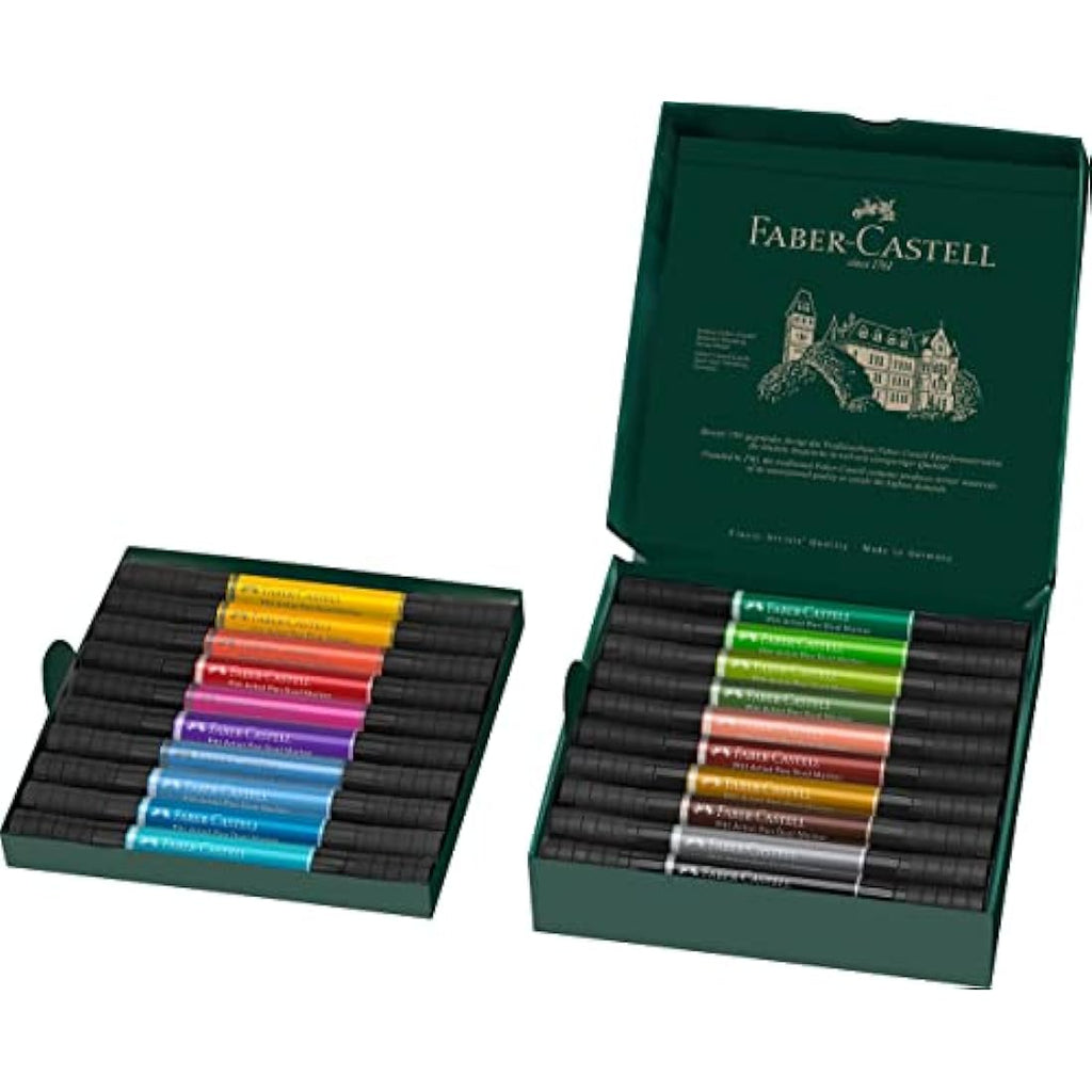 Faber-Castell Pitt Artist Pen Dual Marker - India Ink Wallet of 20