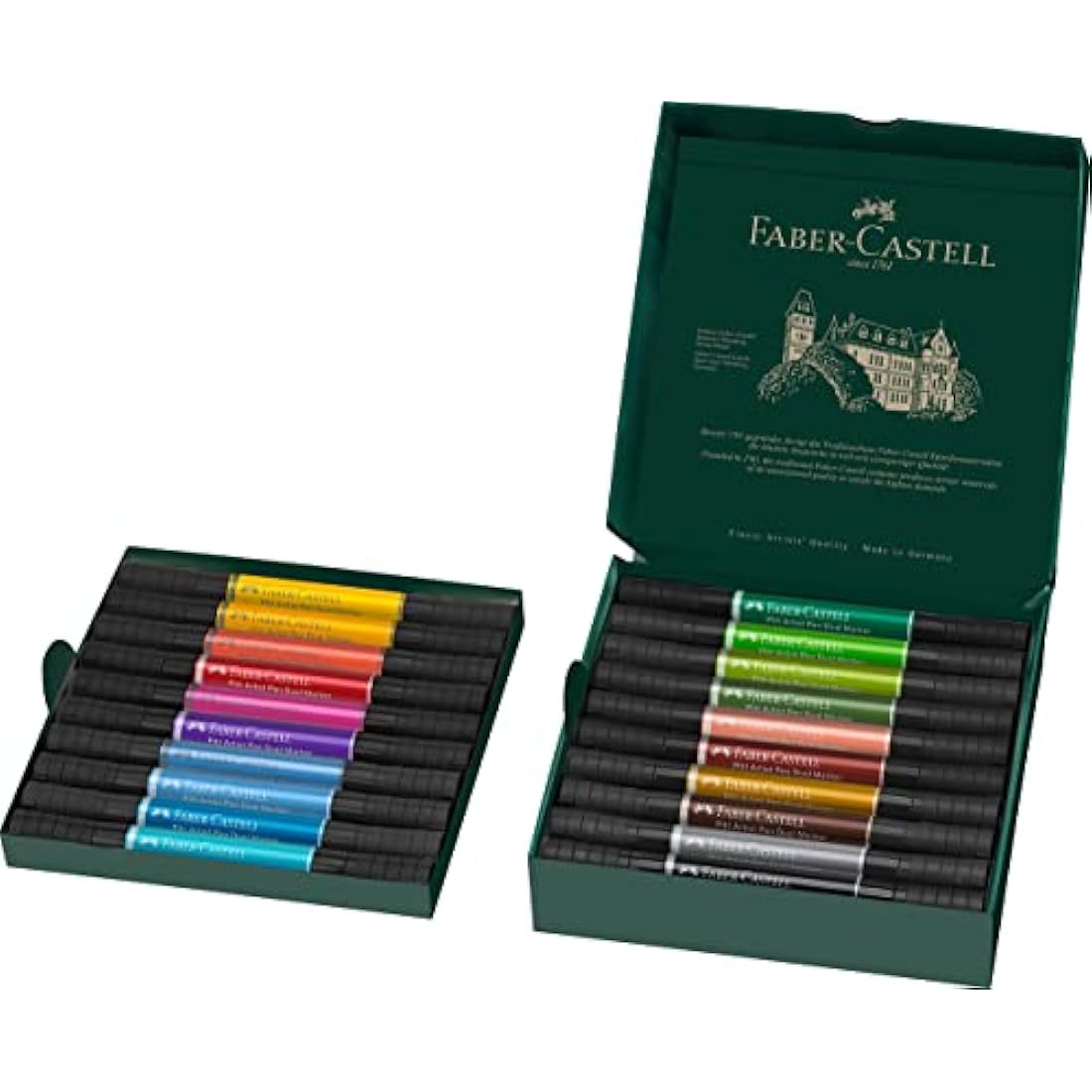 Faber-Castell Pitt Artist Pen Dual Marker - India Ink Wallet of 20