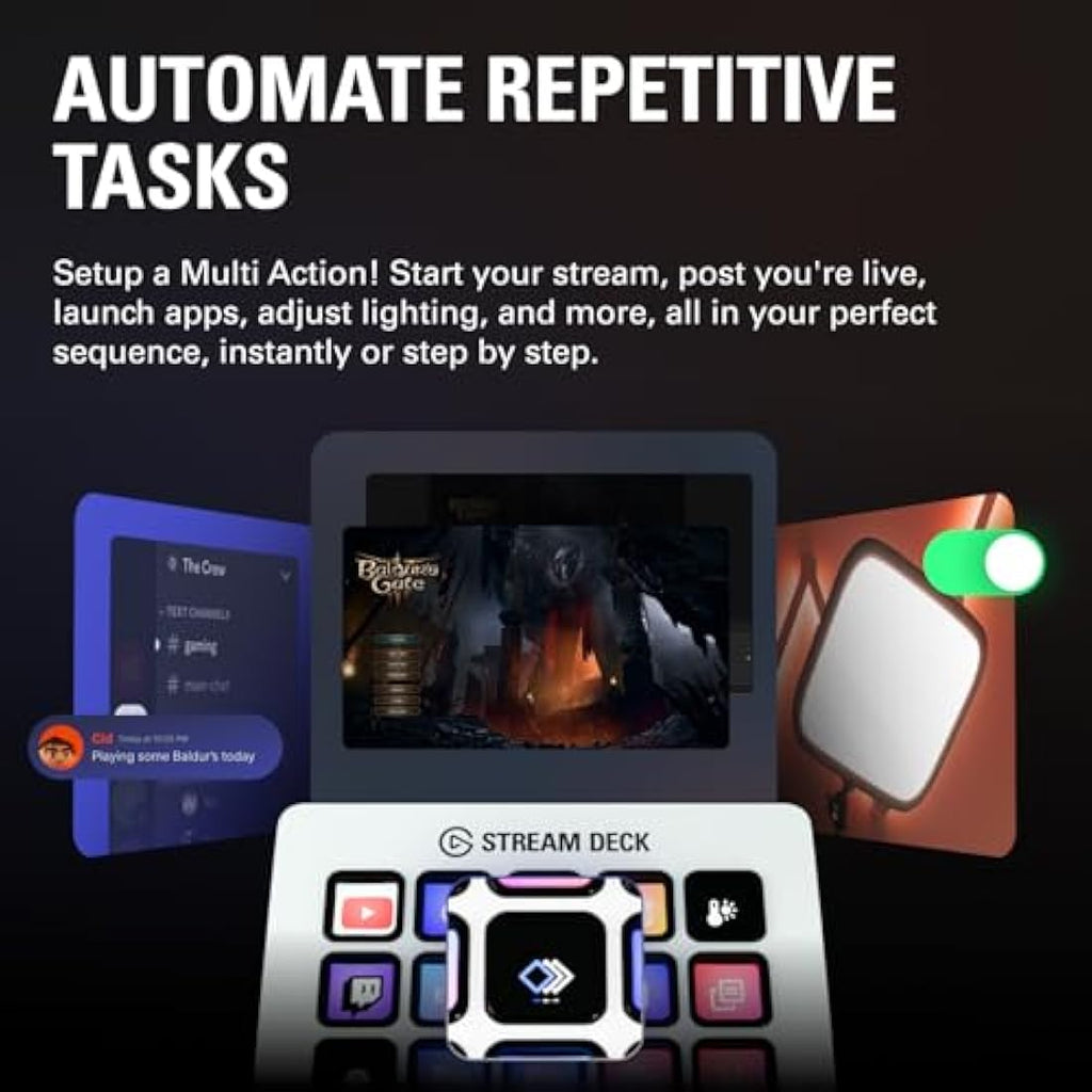Elgato Stream Deck MK.2 White – 15 Key Studio Controller for PC & Mac