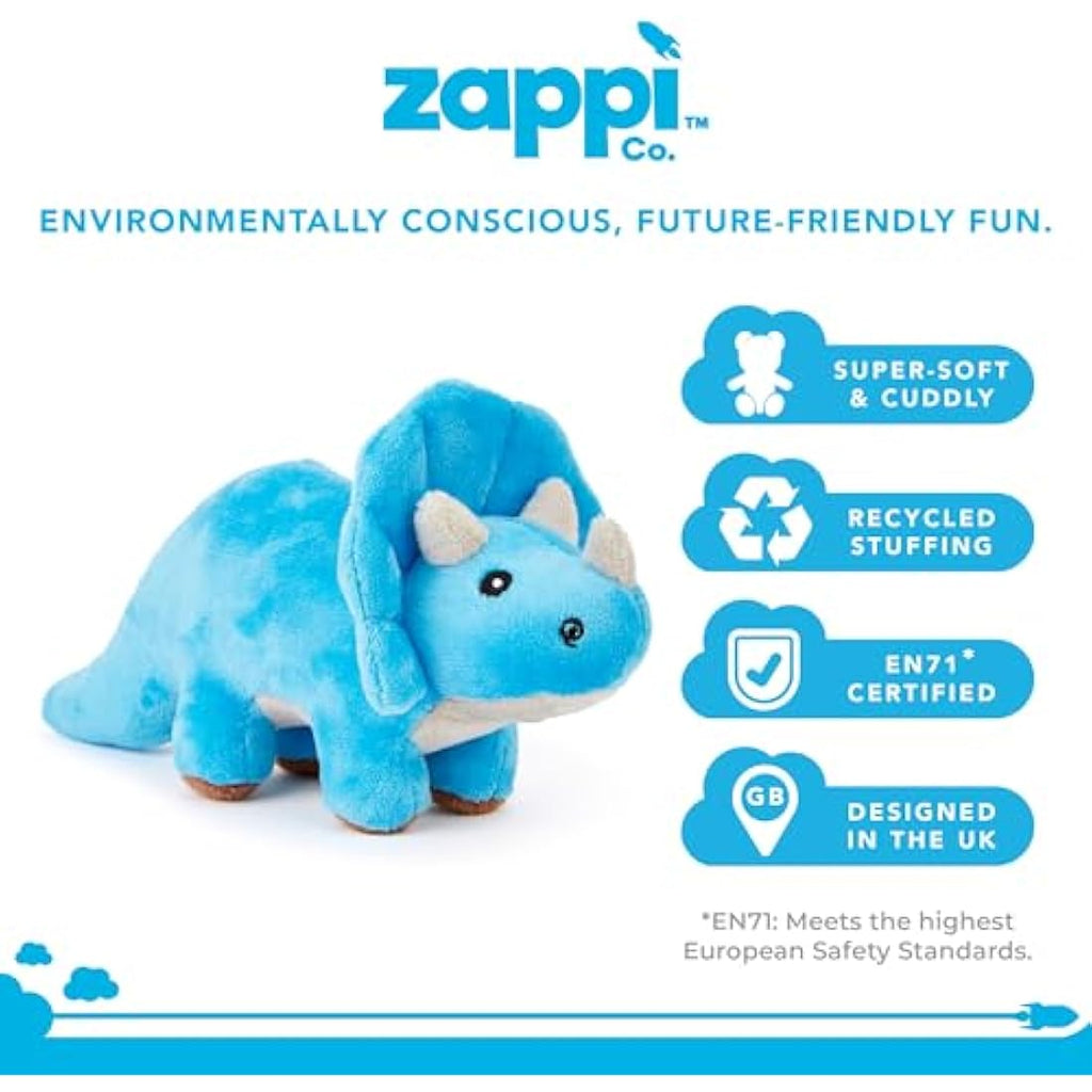 Jolof Store Triceratops Plush Toy – Soft Stuffed Dinosaur for Kids