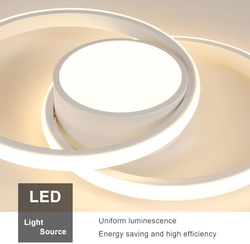 Comely Modern LED Ceiling Light – 42W 4800LM Warm White 3000K Lamp