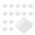 WYAN 15 Pcs Square Empty Clear Plastic Storage Containers Box Case