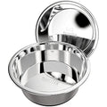Mighty Paw Stainless Steel Dog Bowls – Non-Slip Silicone Base, 2-Pack