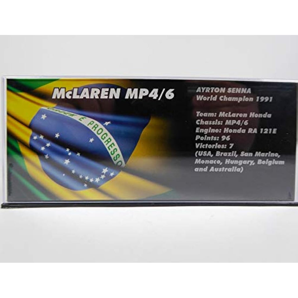 Ayrton Senna McLaren MP4/6 #1 – 1991 Formula 1 Diecast Model 1:43
