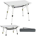 Portal Aluminum Folding Camping Table | Adjustable Height Rollup Picnic Table
