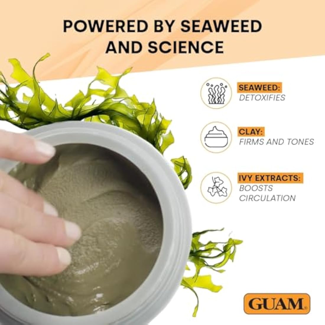 GUAM Seaweed Mud Anti-Cellulite Treatment - 1kg Skin Firming Body Mask