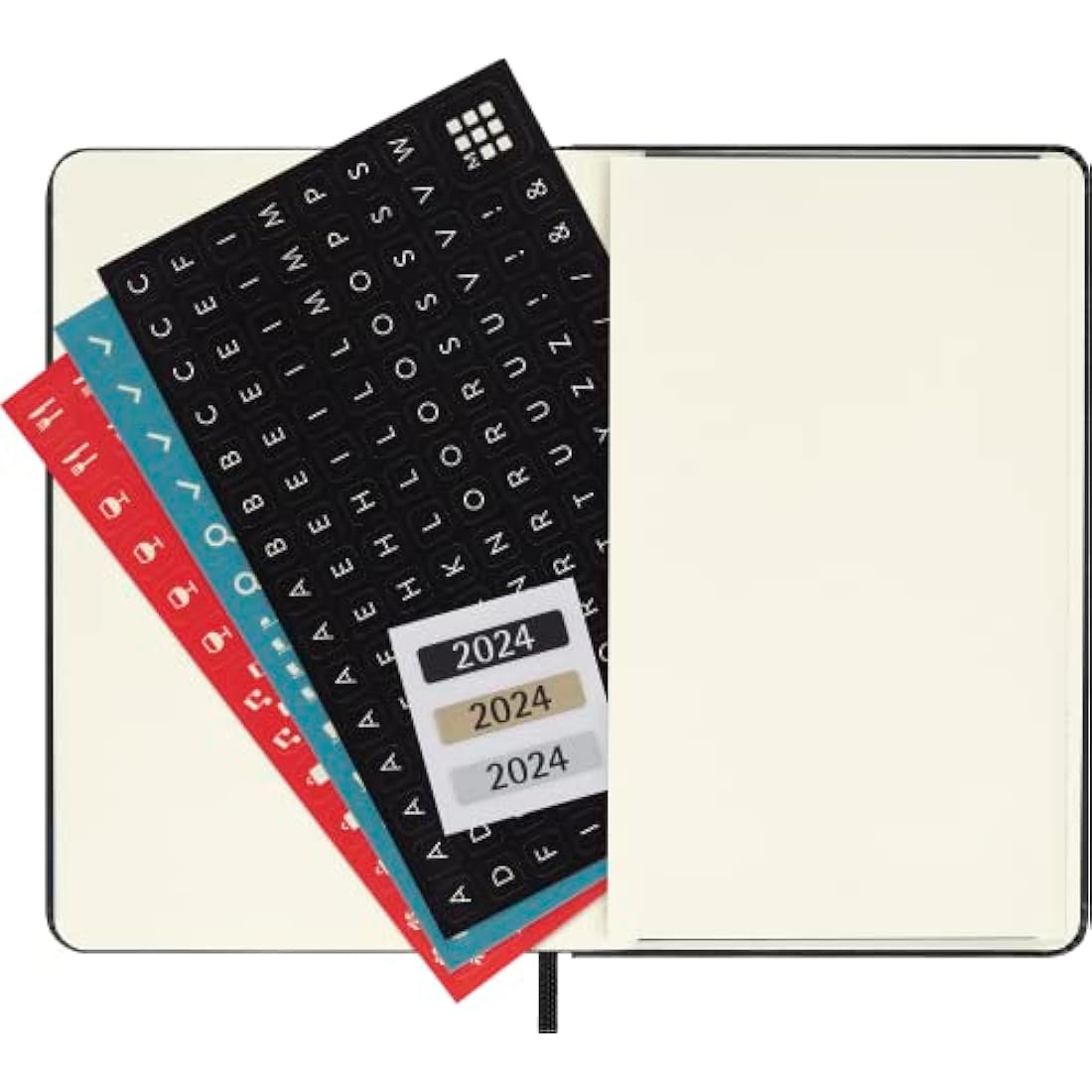 Moleskine 18-Month Weekly Planner – Horizontal Hard Cover Pocket, Black