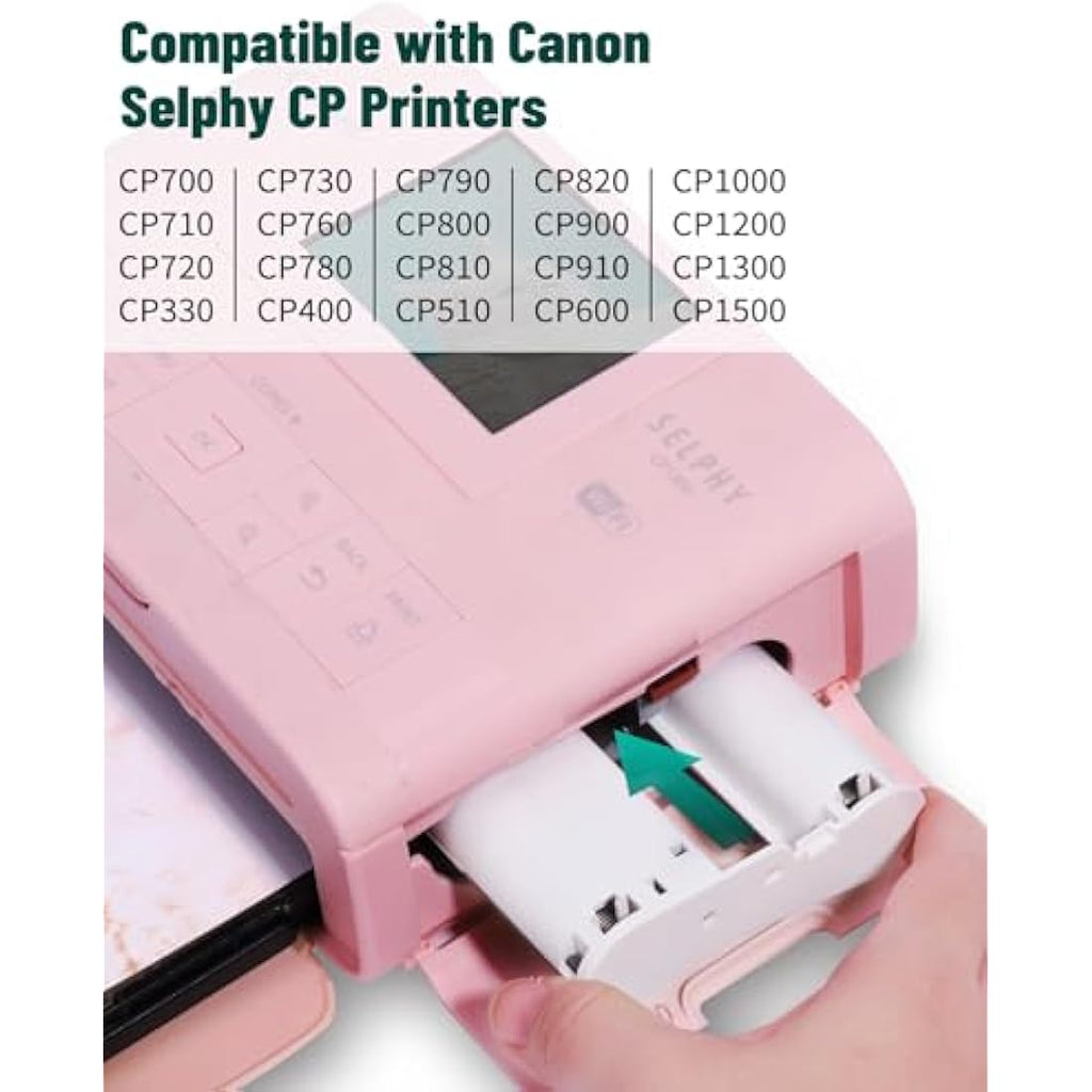 KP-108IN Ink and Photo Paper for Canon Selphy CP1500 CP1300 | 108 Sheets