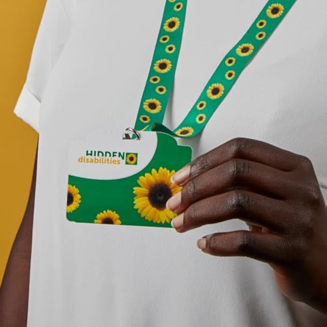 Hidden Disabilities Sunflower Lanyard and ID Card Pack | Recycled PET