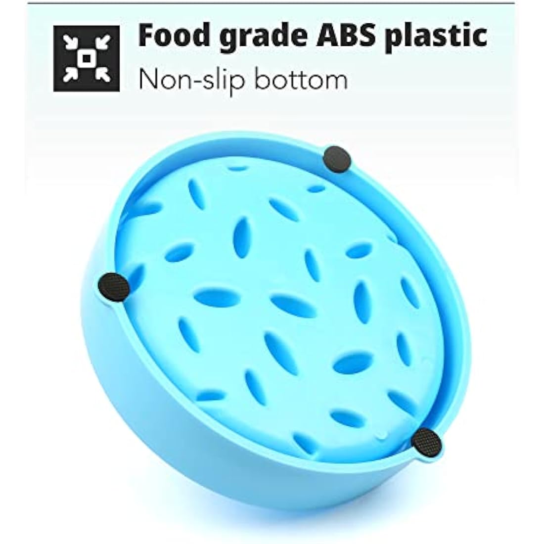 Slow Feeder Dog Bowl – Anti Gulp Pet Bowl for Bloat Prevention