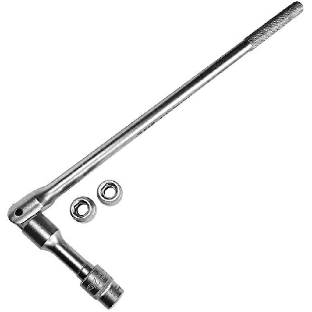 S&R 3/4" Breaker Bar Set – 600mm Flex Handle with 17, 19, 21mm Sockets