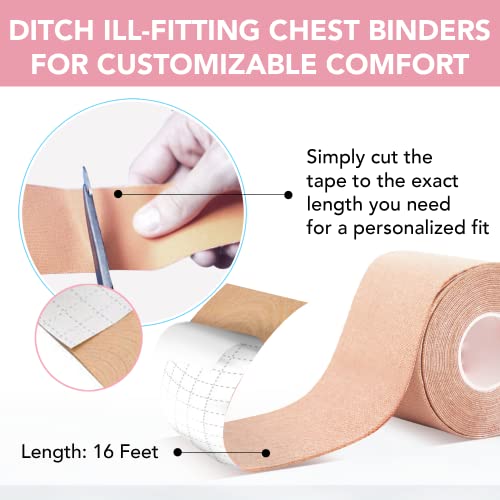 TransGenX FTM Chest Binding Tape – Medical Grade Cotton – Jolof Store