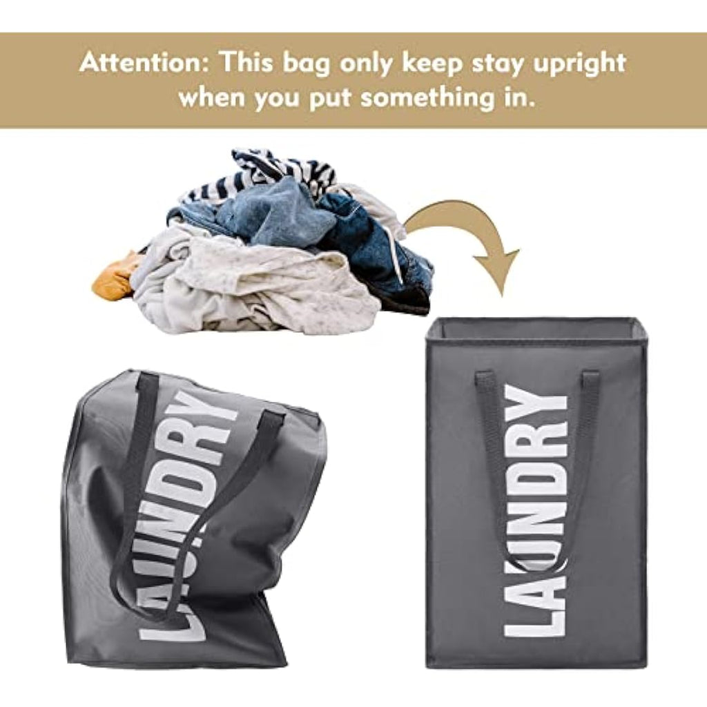 Maxsilan 50L Collapsible Laundry Basket | Foldable Oxford Storage Bin