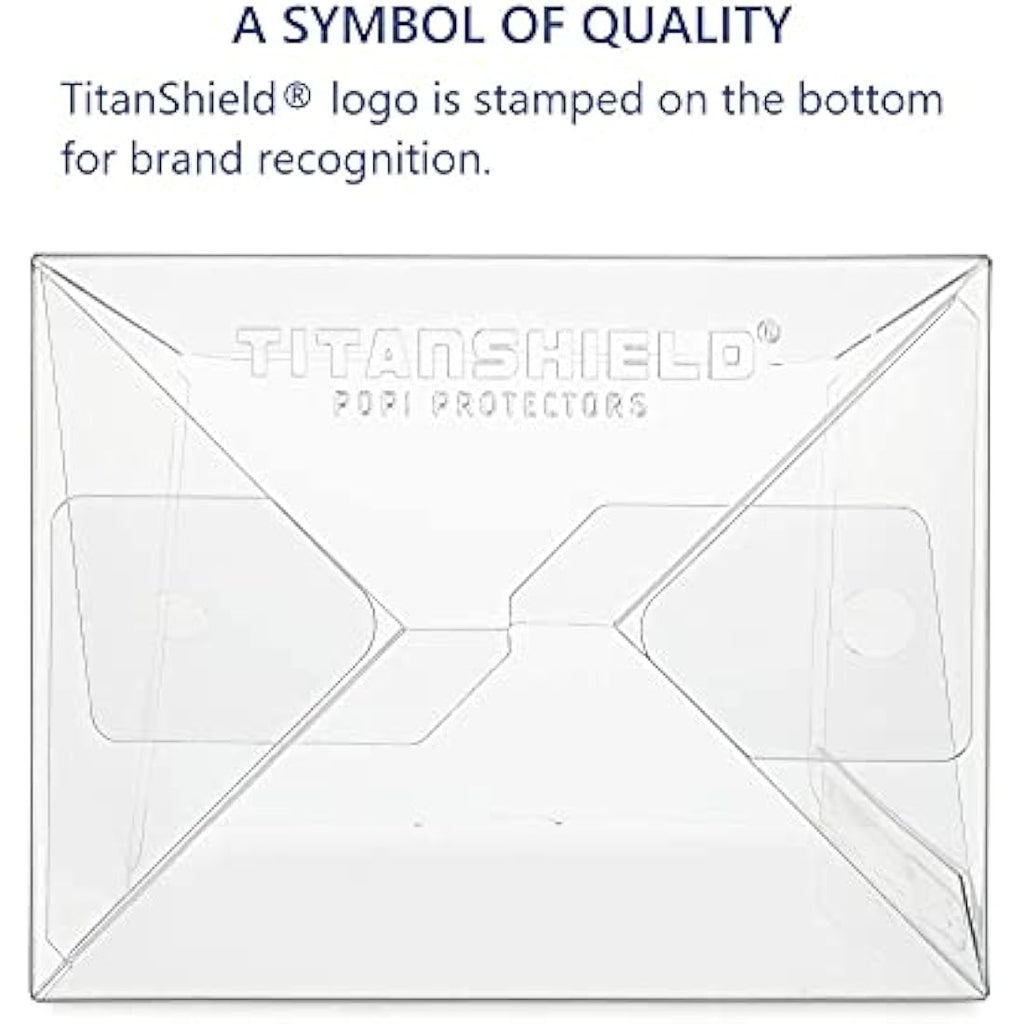 TitanShield 0.5mm Pop Protectors for 4" Funko Vinyl Figures (100 Pack)