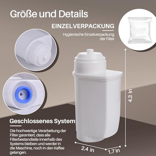 GOLDEN ICEPURE Coffee Machine Water Filter for Siemens EQ Series & Bosch