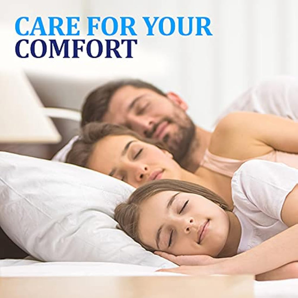 Eutony Quilted Pillow Protectors 2 Pack | Soft Microfiber Zipped Covers