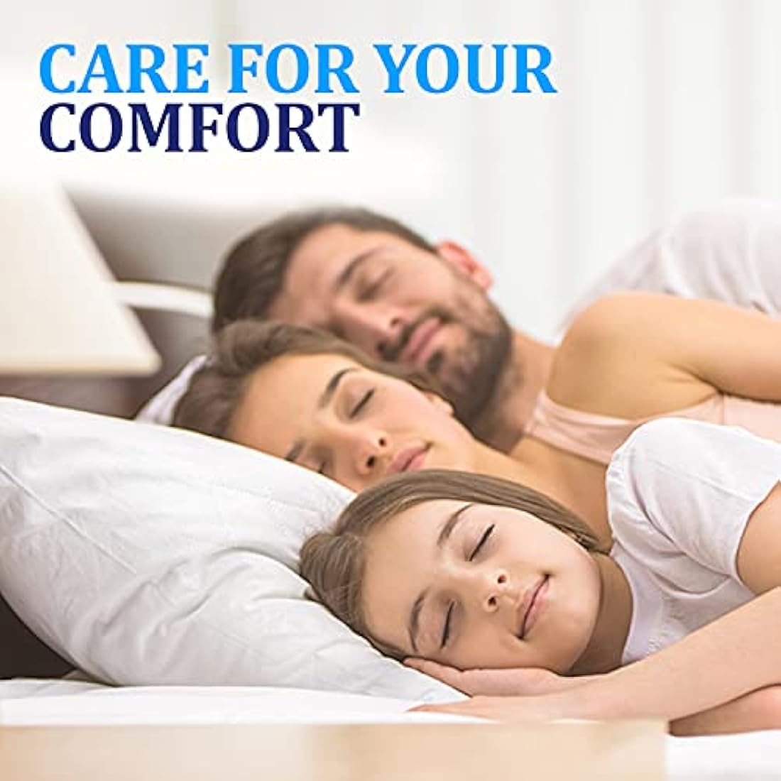 Eutony Quilted Pillow Protectors 2 Pack | Soft Microfiber Zipped Covers