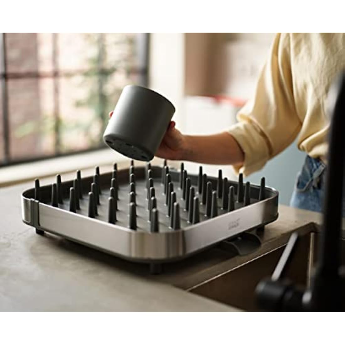 Joseph Joseph Duo Expanding Dish Drainer Rack – Stainless Steel