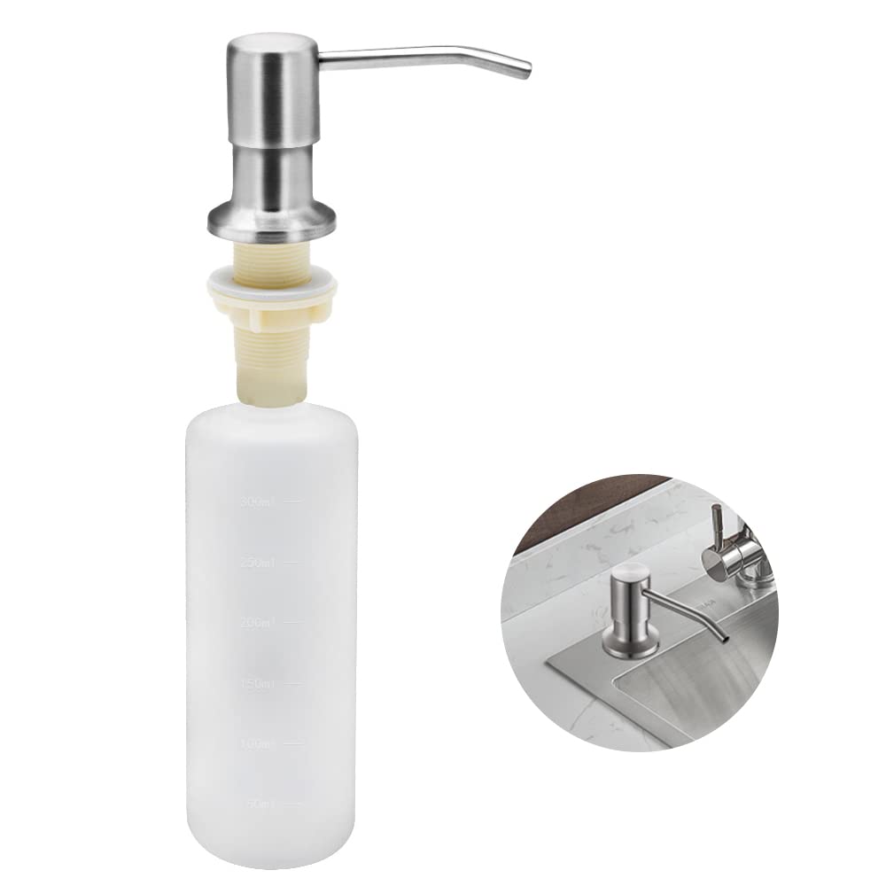 Built-in Kitchen Sink Soap Dispenser | 350ml Stainless Steel