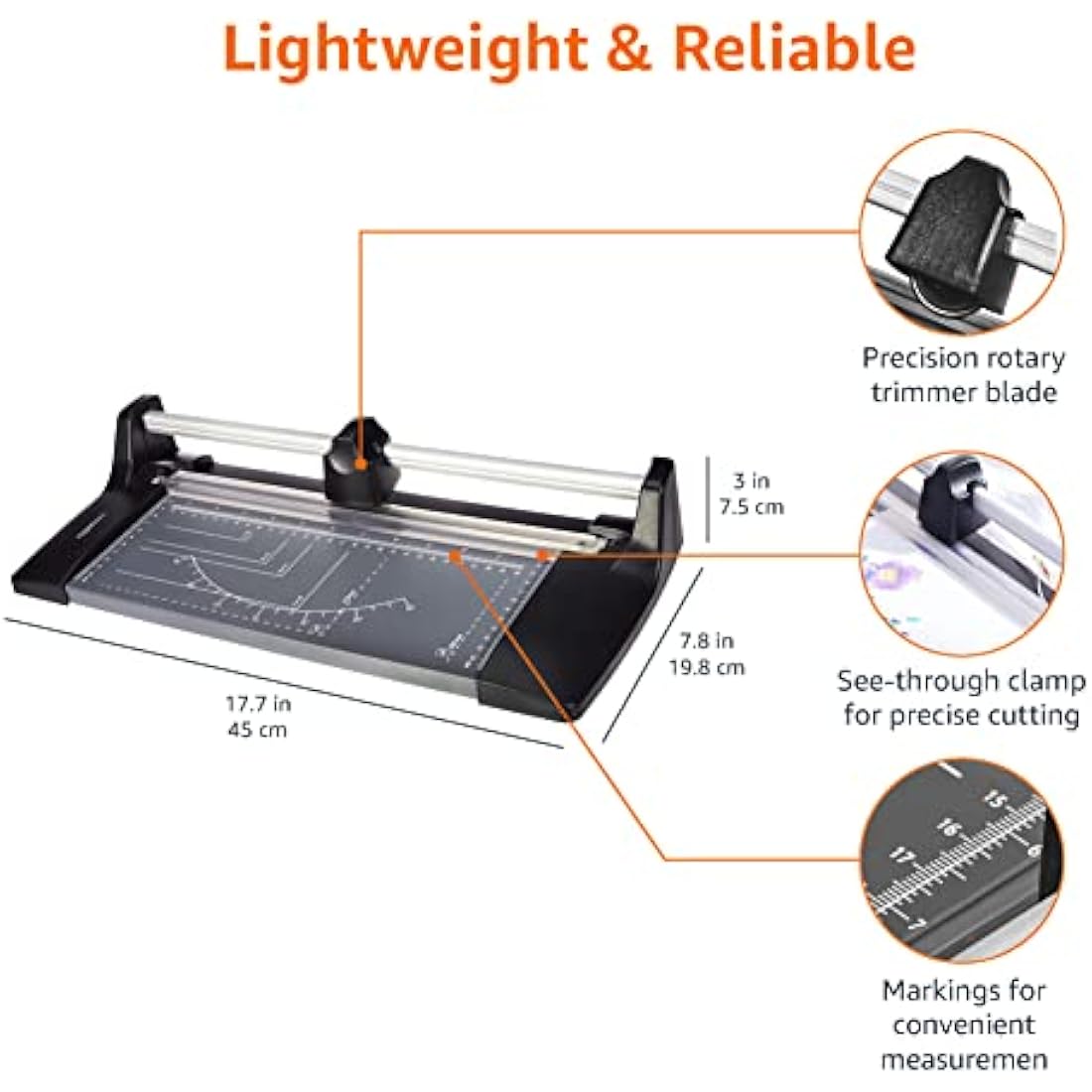 Amazon Basics A4 Rotary Paper Trimmer – Precision Roll Cutting Machine