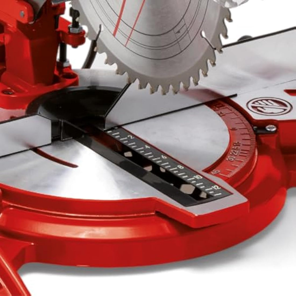Einhell 1600W Compound Mitre Saw – 5000 RPM Woodworking Saw, Red