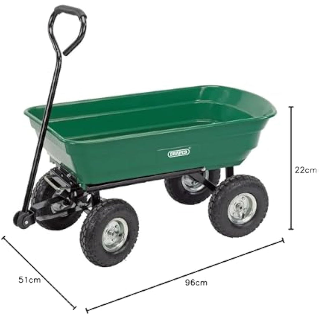 Draper Heavy Duty Garden Tipper Cart | 200kg Capacity Steel Trolley