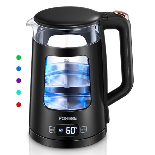 Electric Kettle – 1.7L Glass Tea Kettle with Temp Control