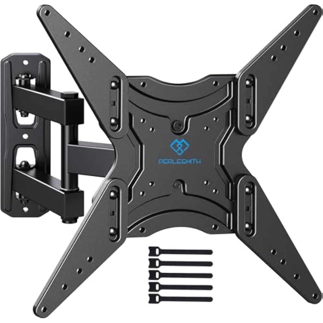 PERLESMITH TV Wall Mount | Swivel & Tilt Bracket for 26-60 Inch TVs