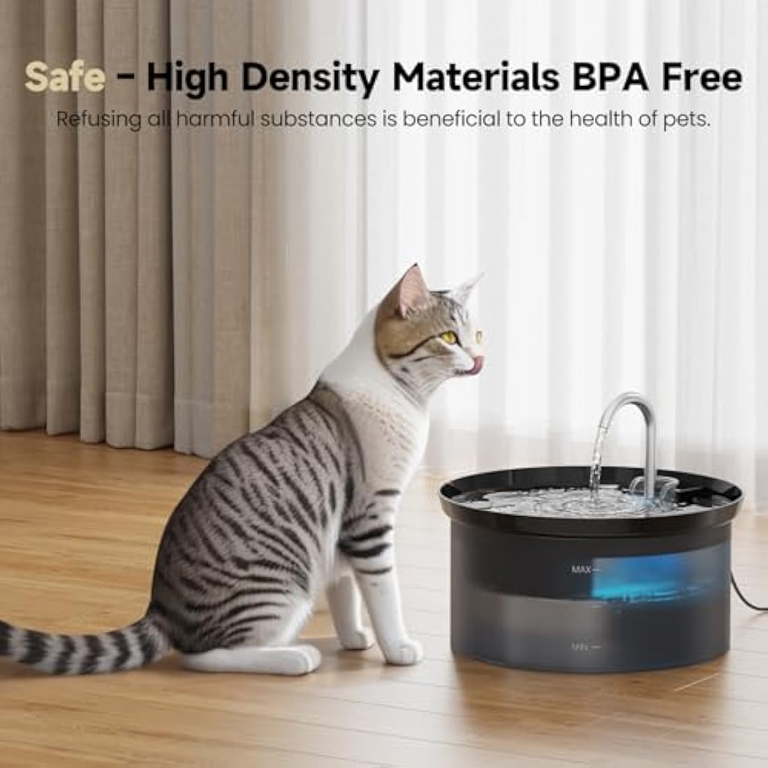 Cat Water Fountain - 2.5L Silent Faucet with 12 Filters