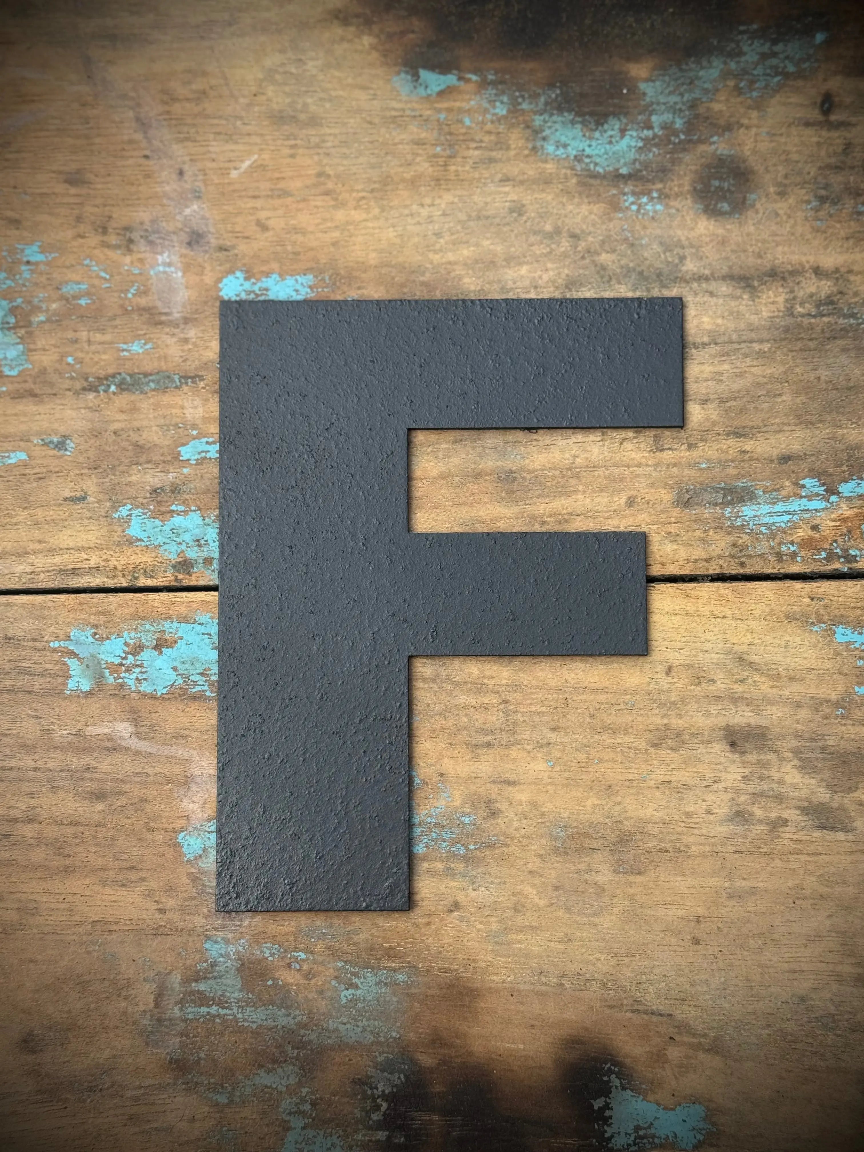 Rustic Black Metal Letters – Industrial Steel Wall Decor by Rustic Warehouse