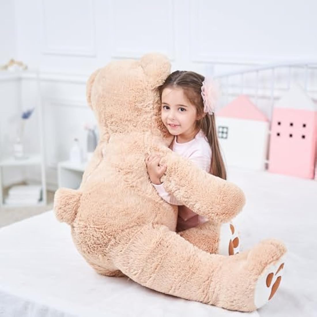 IKASA Giant Teddy Bear Plush Toy – 100cm Soft Stuffed Animal (Brown)