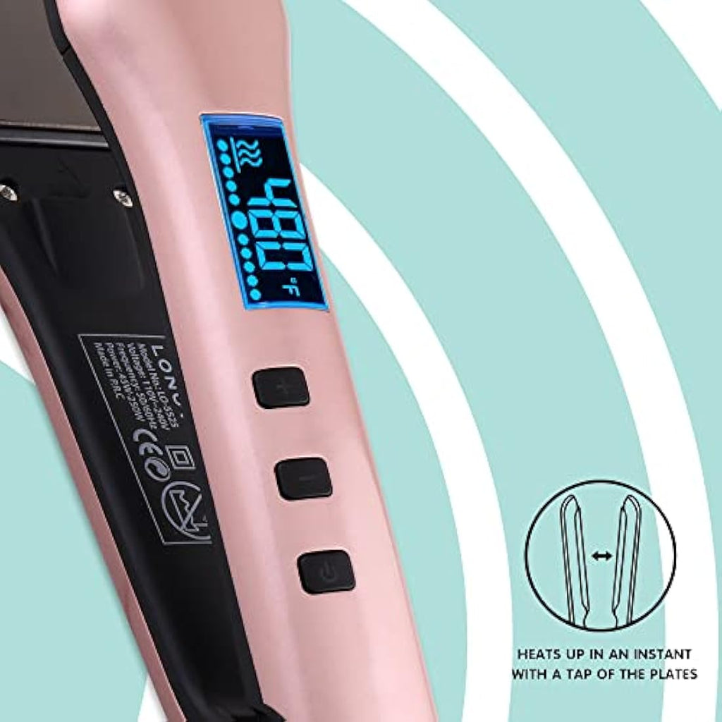 Titanium Hair Straightener – Professional Flat Iron for Thick Hair