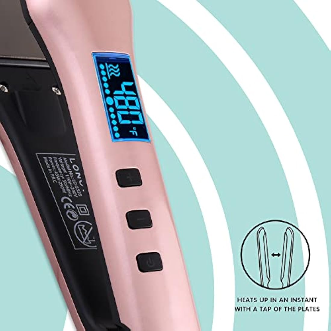 Titanium Hair Straightener – Professional Flat Iron for Thick Hair