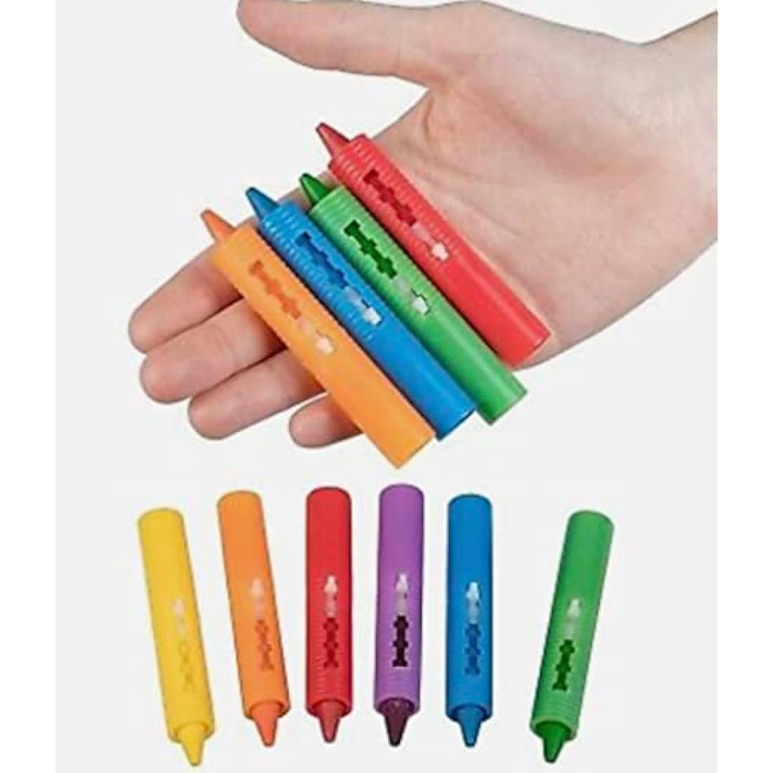 Washable Bath Crayons – Non-Toxic Kids Drawing Toy, 6 Pack
