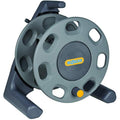 Hozelock Compact 30m Garden Hose Reel – Manual Rewind Storage Frame