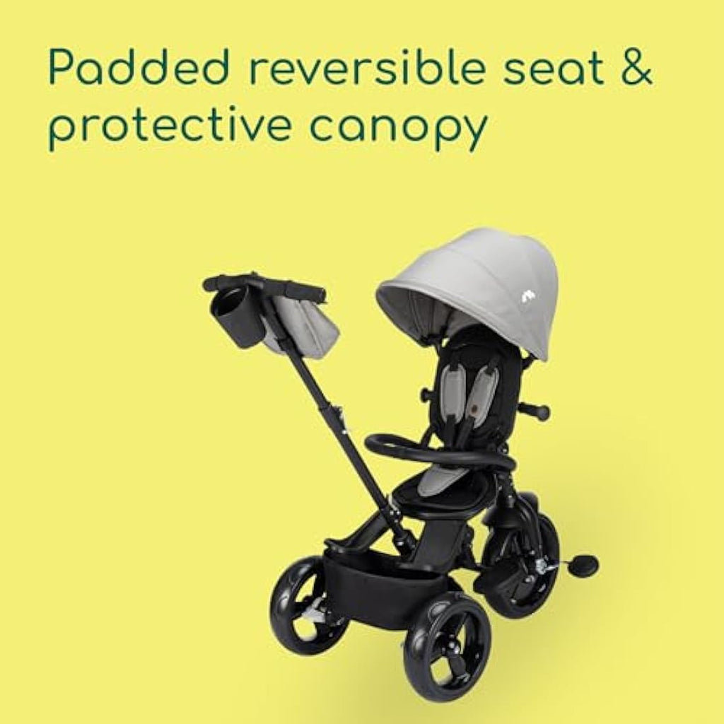 Bebeconfort Windy Baby Trike | Reversible Seat & Compact Fold - Grey