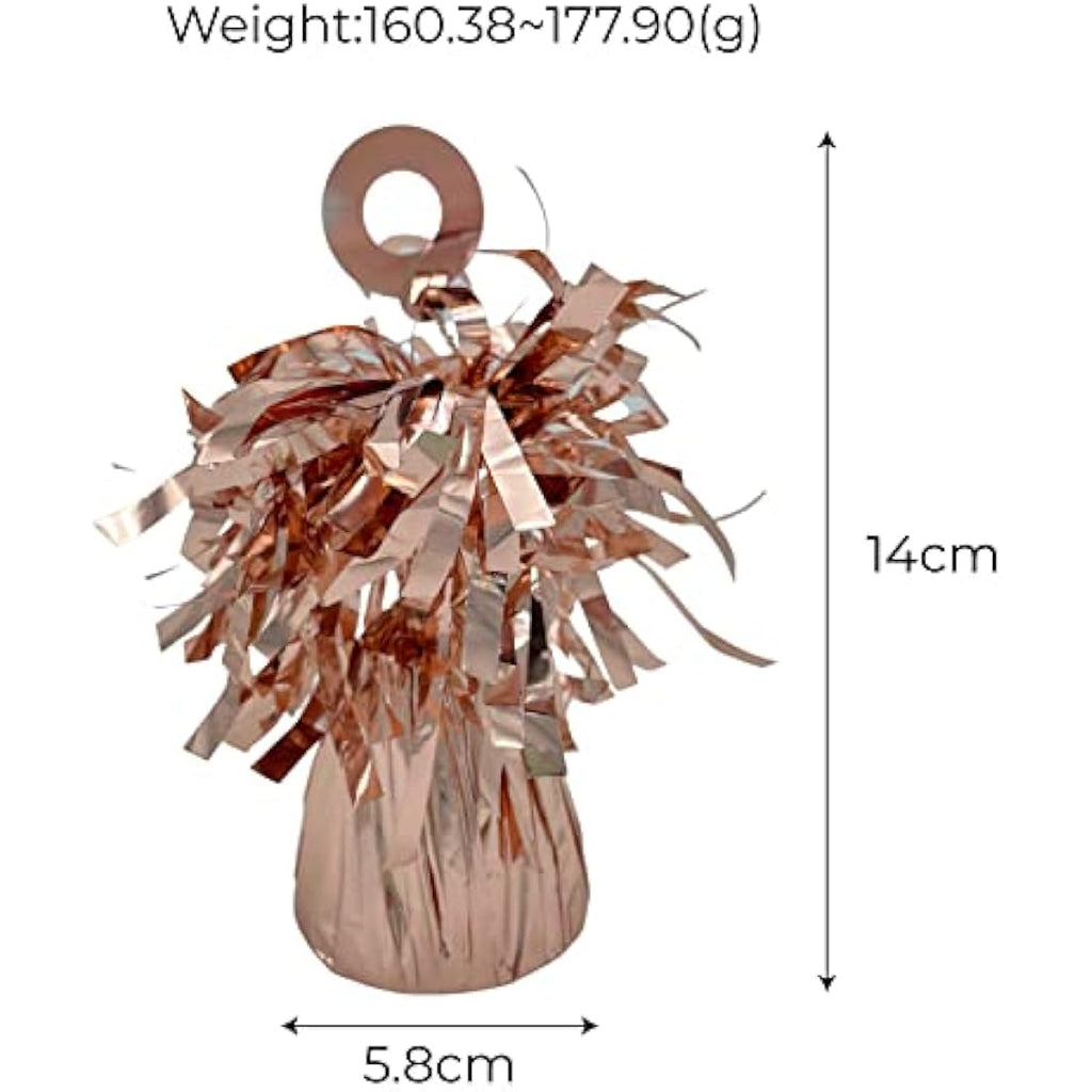Jolof Store Rose Gold Balloon Weights - 24 Pack Heavy Foil Centerpieces
