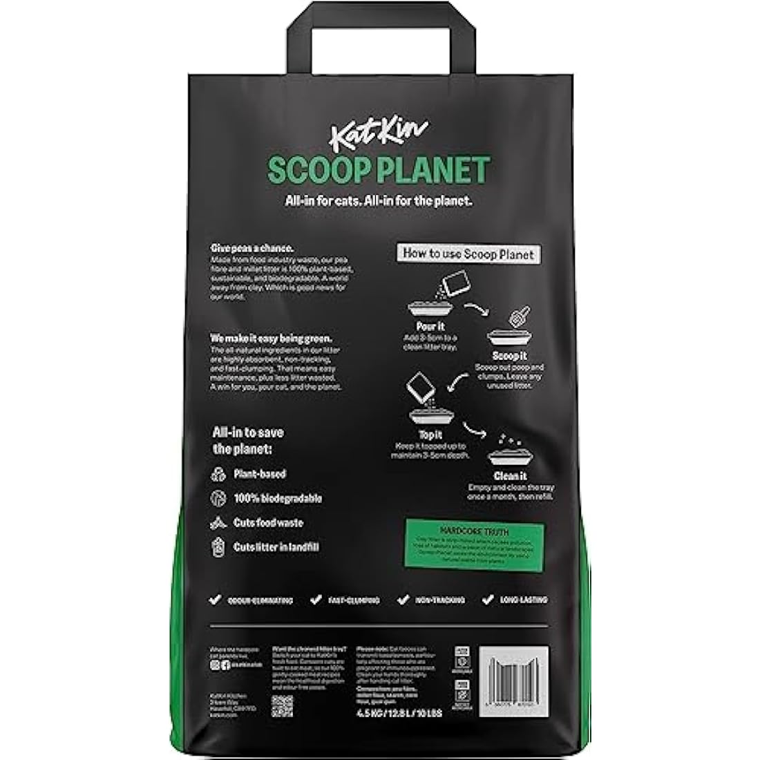 KatKin Scoop Planet Tofu Cat Litter – Biodegradable & Clumping (9kg)
