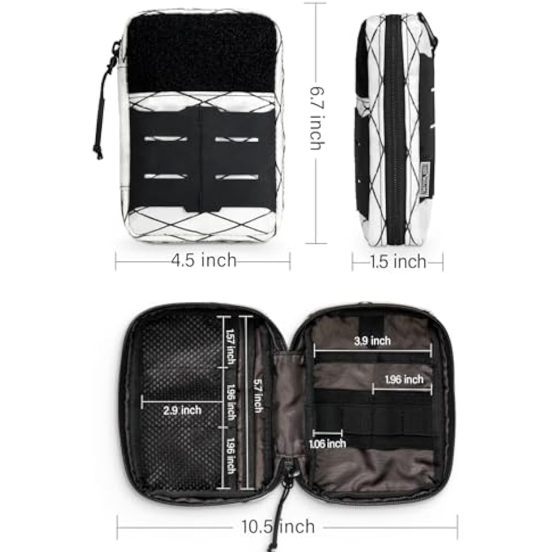 Tactical Geek MOLLE EDC Waist Pouch – Nylon Utility Tool Organizer Bag