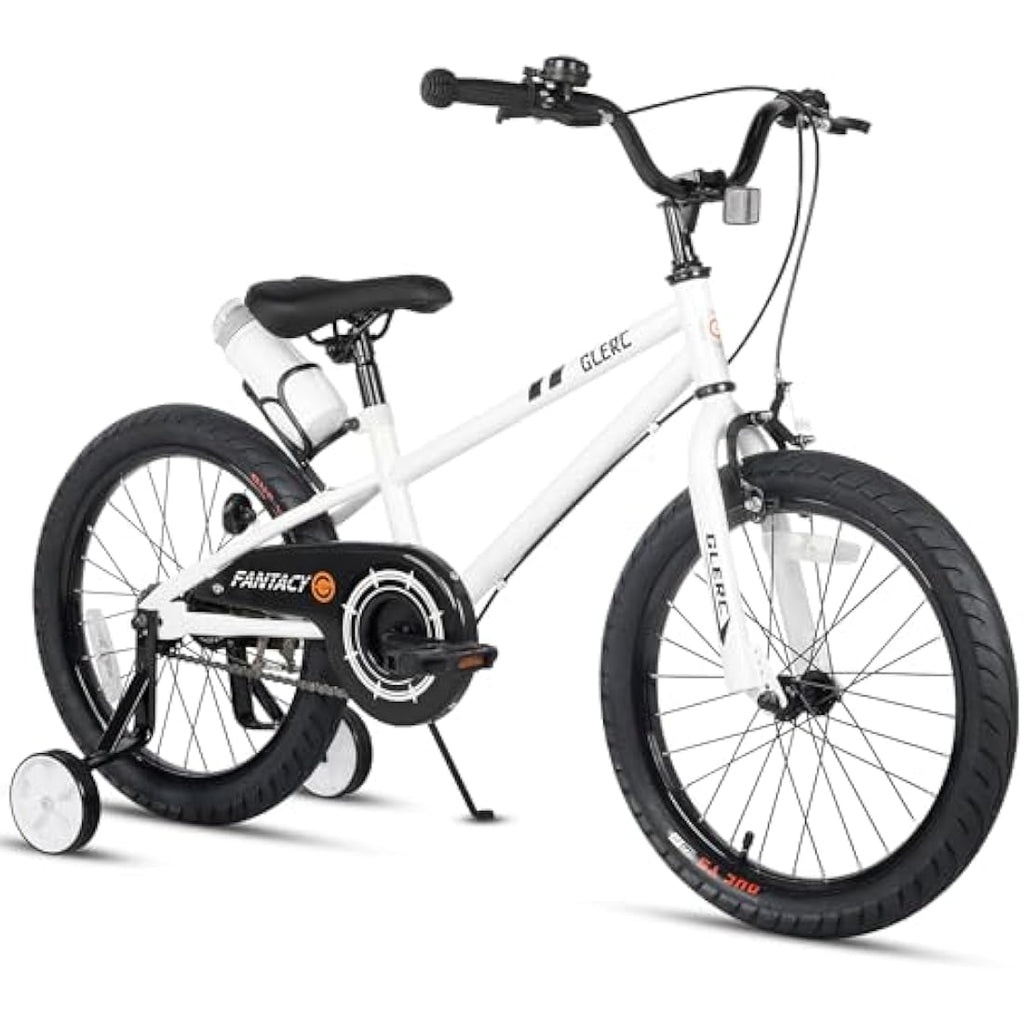 Glerc 18 Inch Kids Bike with Stabilisers and Water Bottle Holder