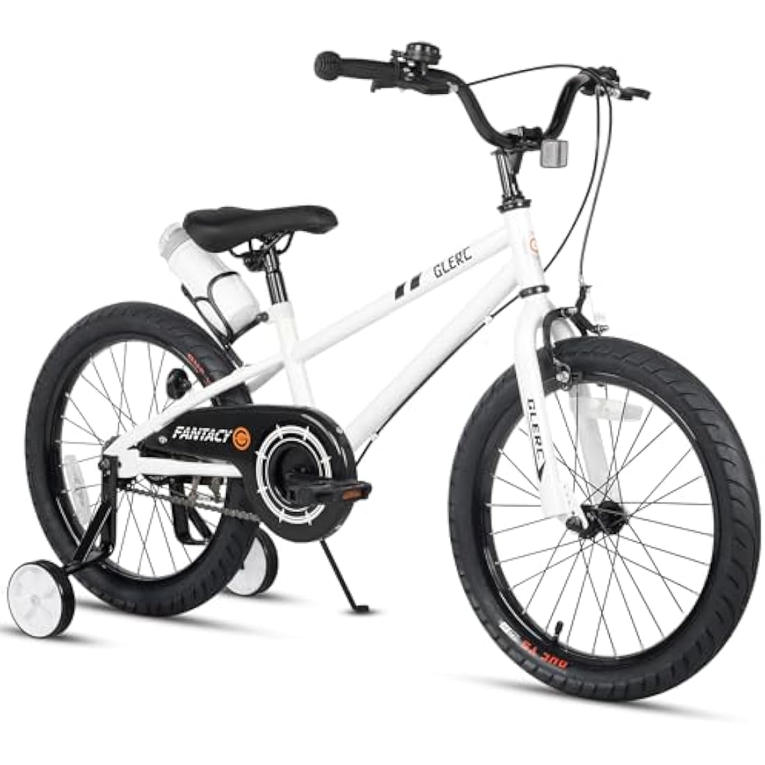 Glerc 18 Inch Kids Bike with Stabilisers and Water Bottle Holder