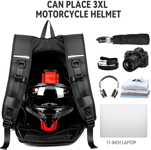 Waterproof Motorcycle Helmet Backpack | Laptop Travel Bag